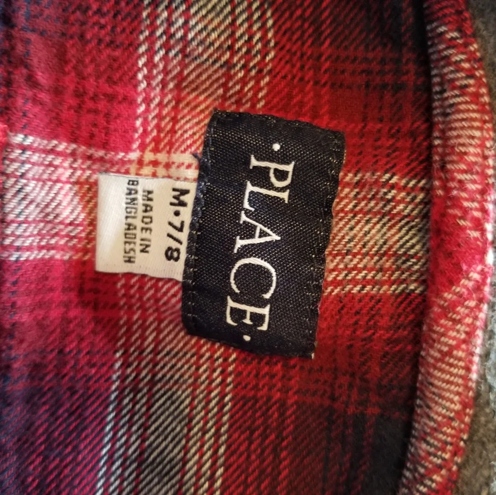 The Children's Place Hooded Shirt Jacket Size M 7/8